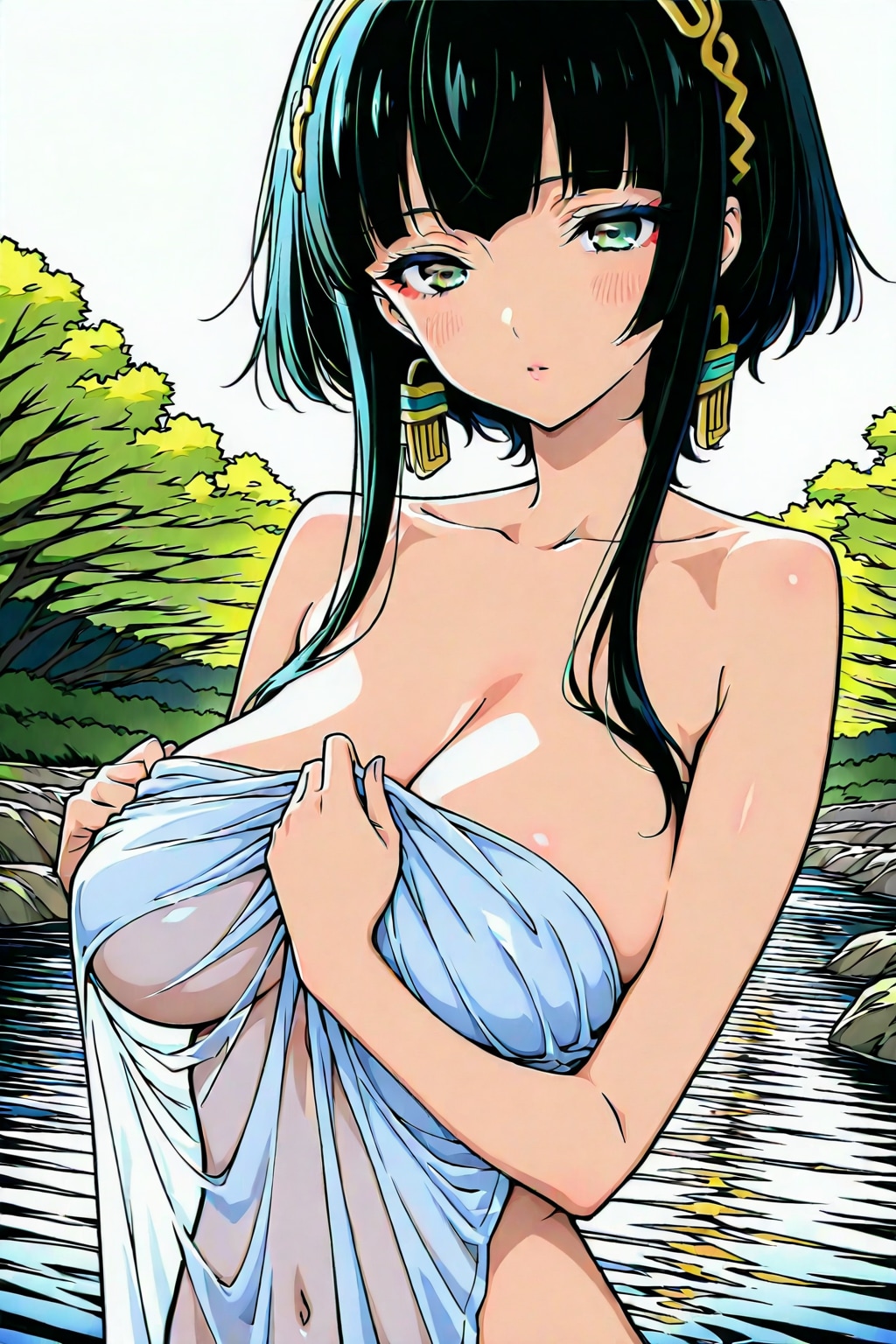 クレオパトラちゃんの水浴び