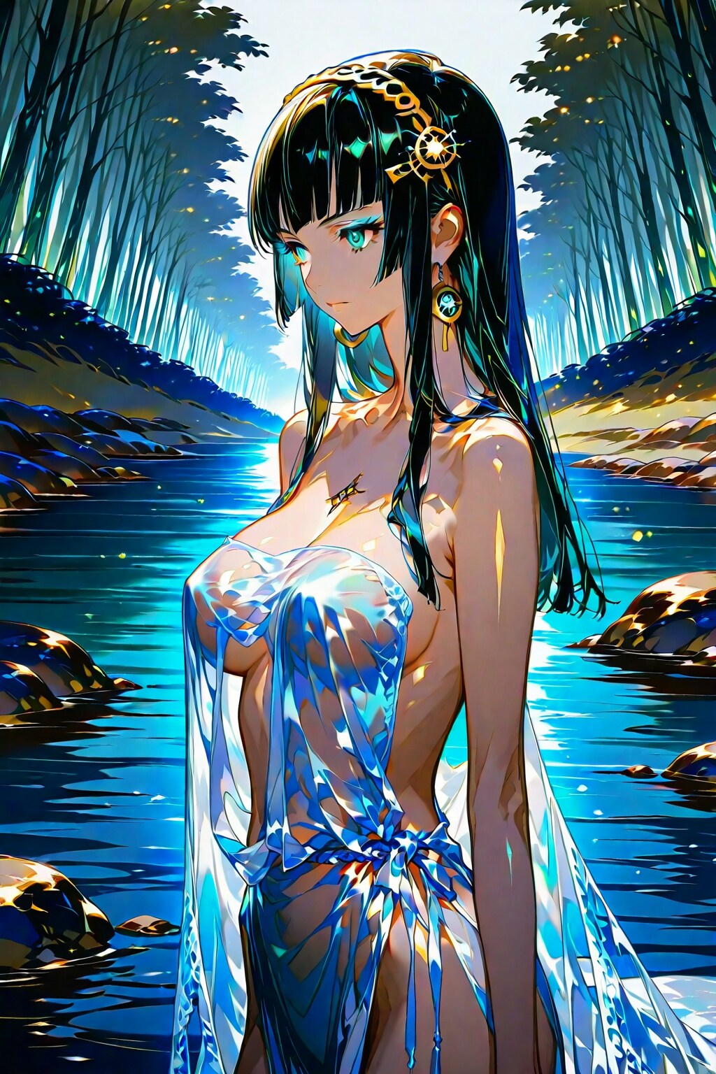 クレオパトラちゃんの水浴び