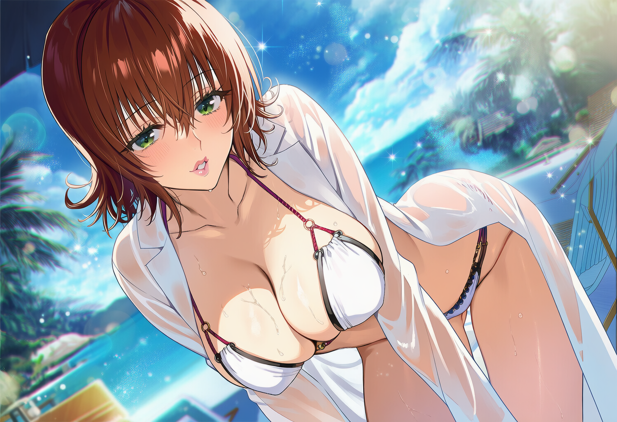 御門涼子　白衣ビキニ