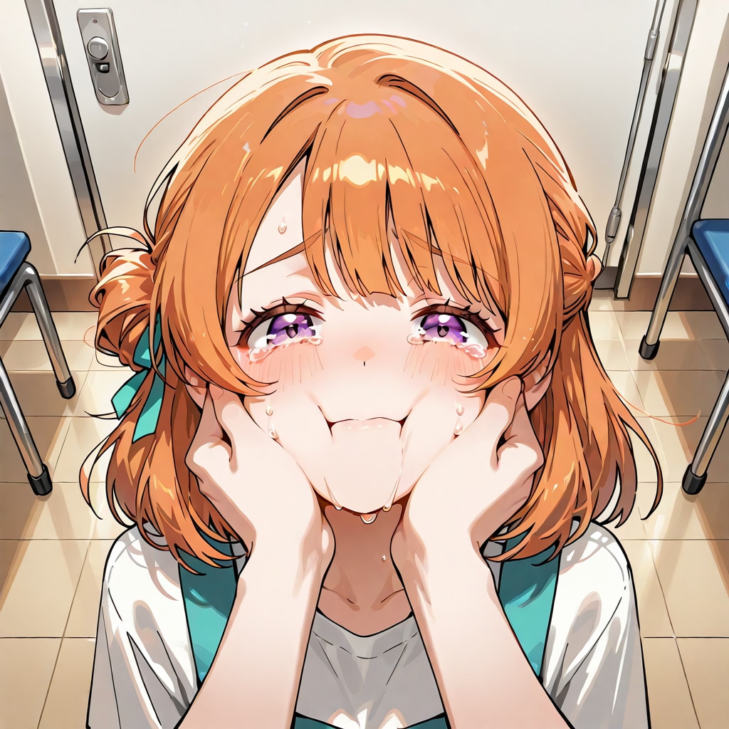 ほっぺがやわらかい