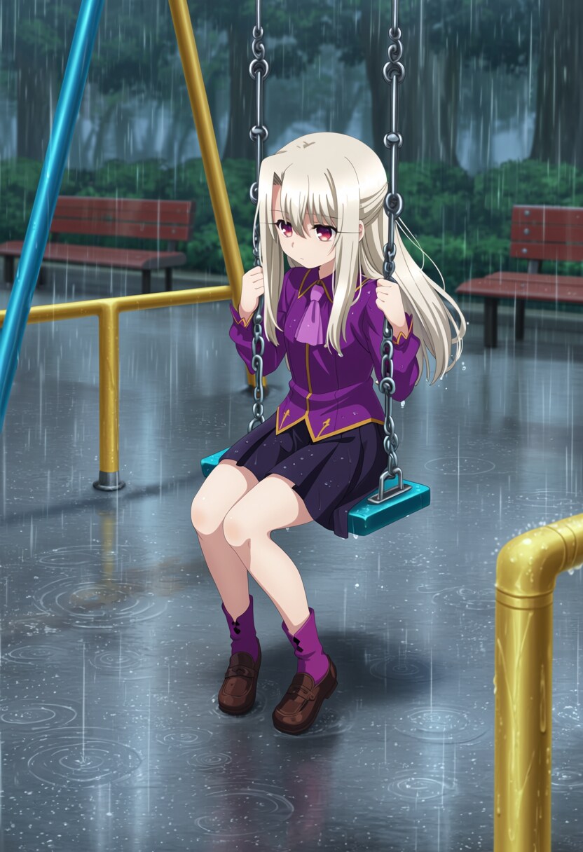 雨降りのブランコ