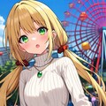 観覧車と茉莉花ちゃん 2枚目