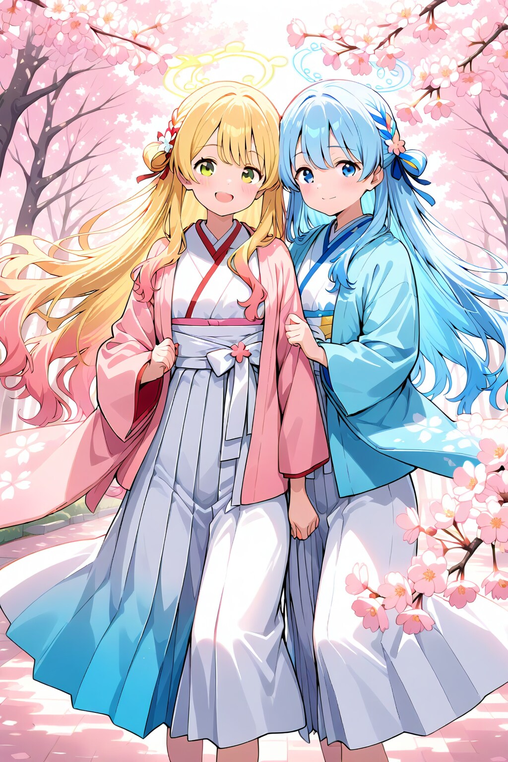 春色着物コーデ