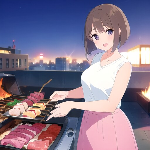 バーベキューしない？♡ | の人気AIイラスト・グラビア