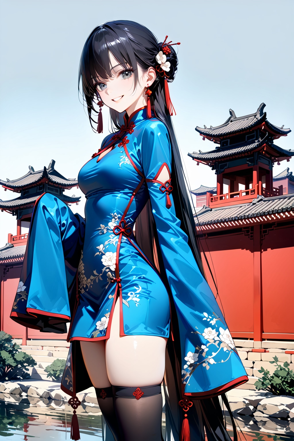 【Today's illustration】china dress⑧「オーバーサイズ」