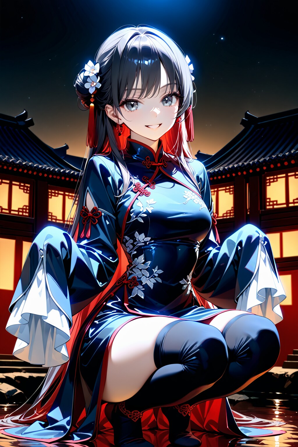 【Today's illustration】china dress⑧「オーバーサイズ」