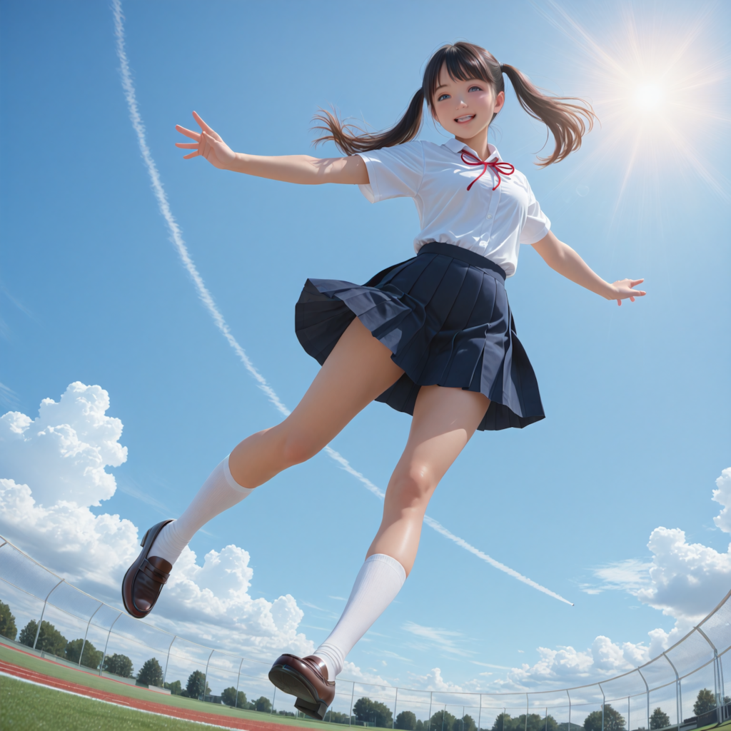 ジャンピング女子高生