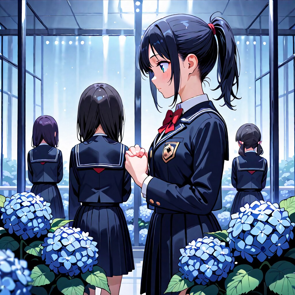 紫陽花の栽培中です