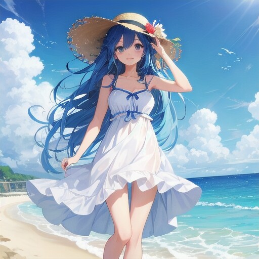 夏の浜辺