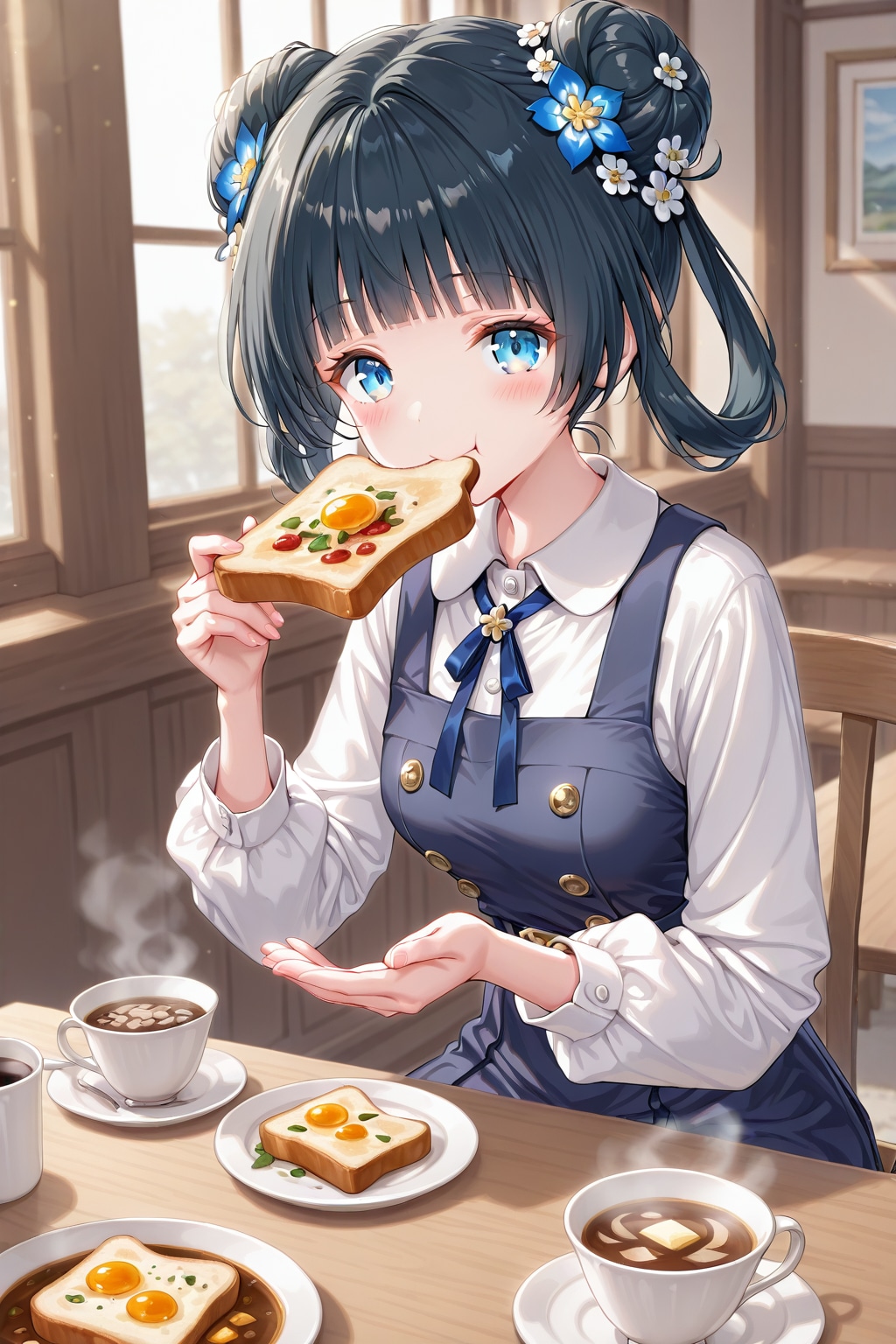 おだんごちゃん🍡✨と朝ごはん🍚✨　1/6