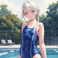 スクール水着の女の子２ 5枚目