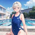 スクール水着の女の子２ 4枚目