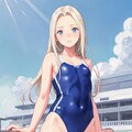 スクール水着の女の子２ 3枚目