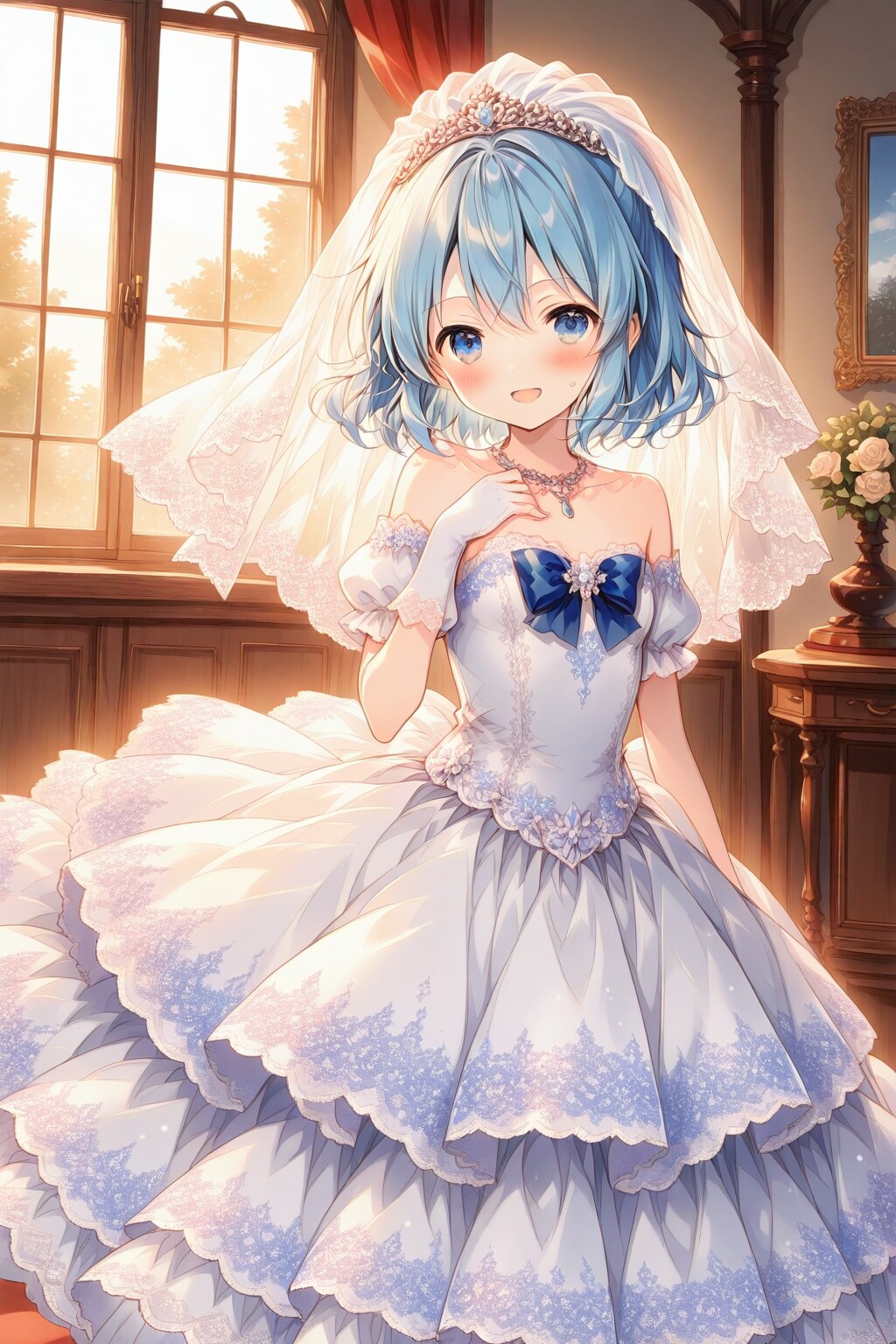 ウェディングドレスのチルノ