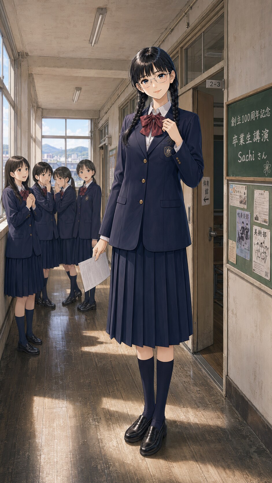 母校の制服、まだ現役でした。 | の人気AIイラスト・グラビア