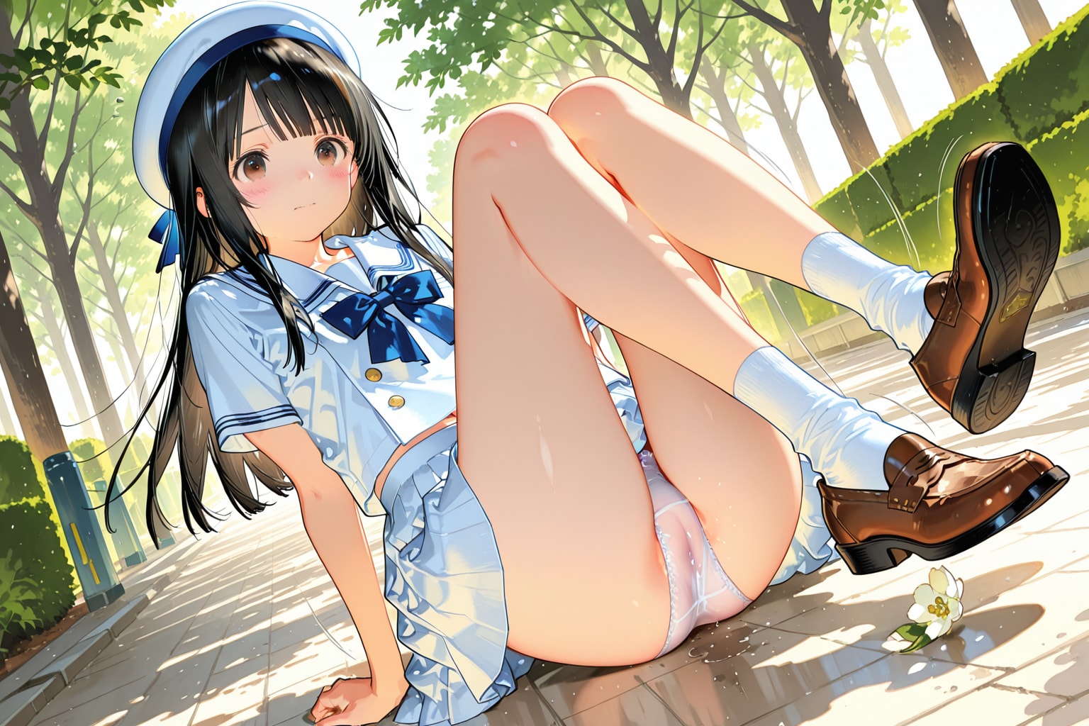 朝からころんだよー