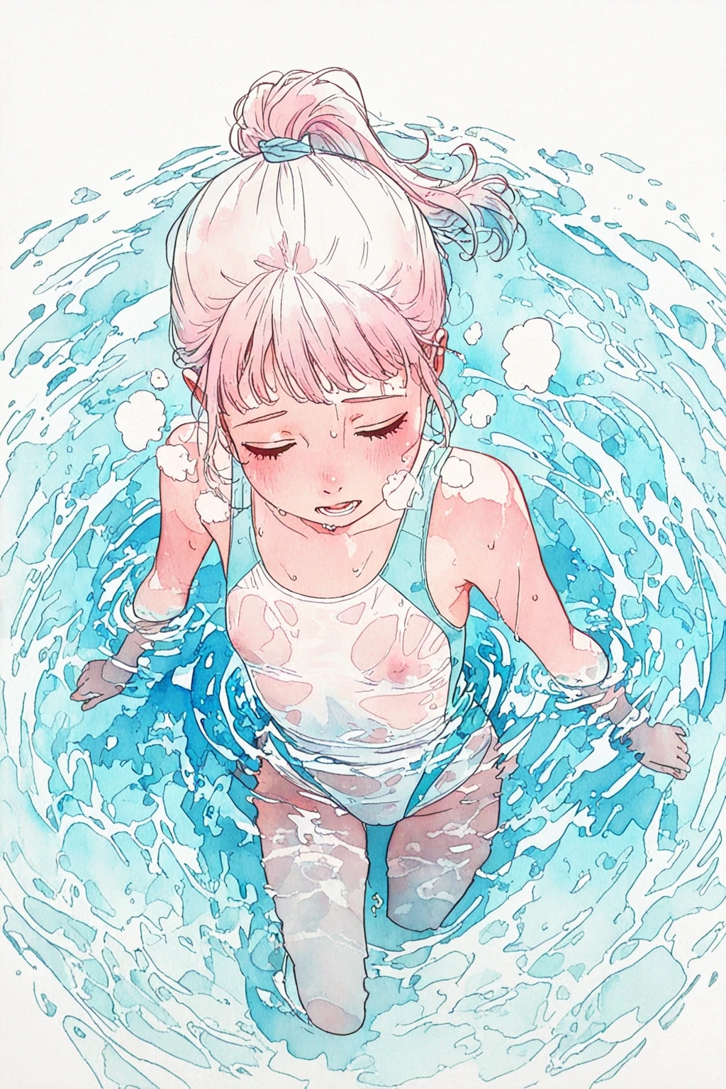 ジュニアアイドルちゃん♥︎初めての水着グラビア