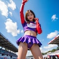 レースクイーンをローアングルで撮影1 3枚目