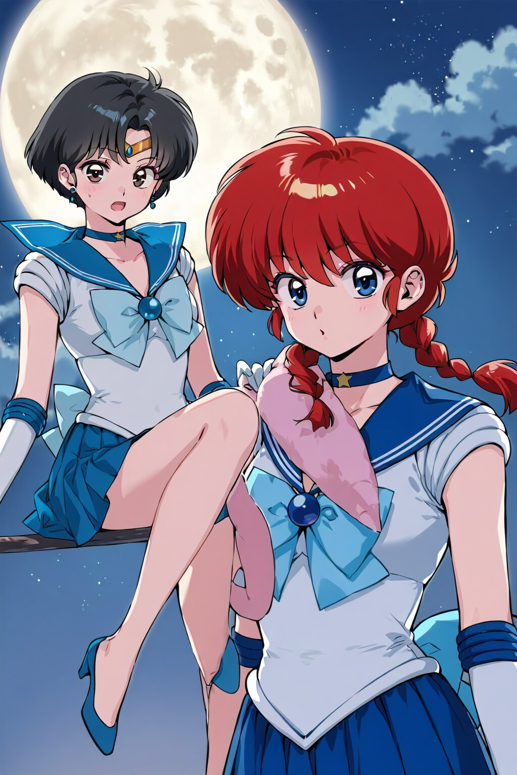 セーラーマーキュリーあかね＆セーラーらんマーキュリー