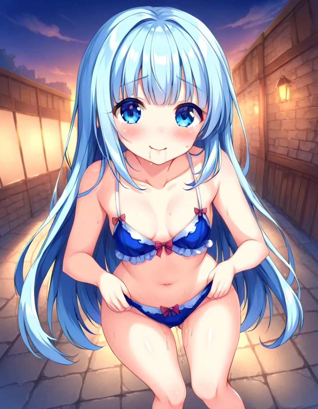 夜道で可愛い女の子にエンカウント