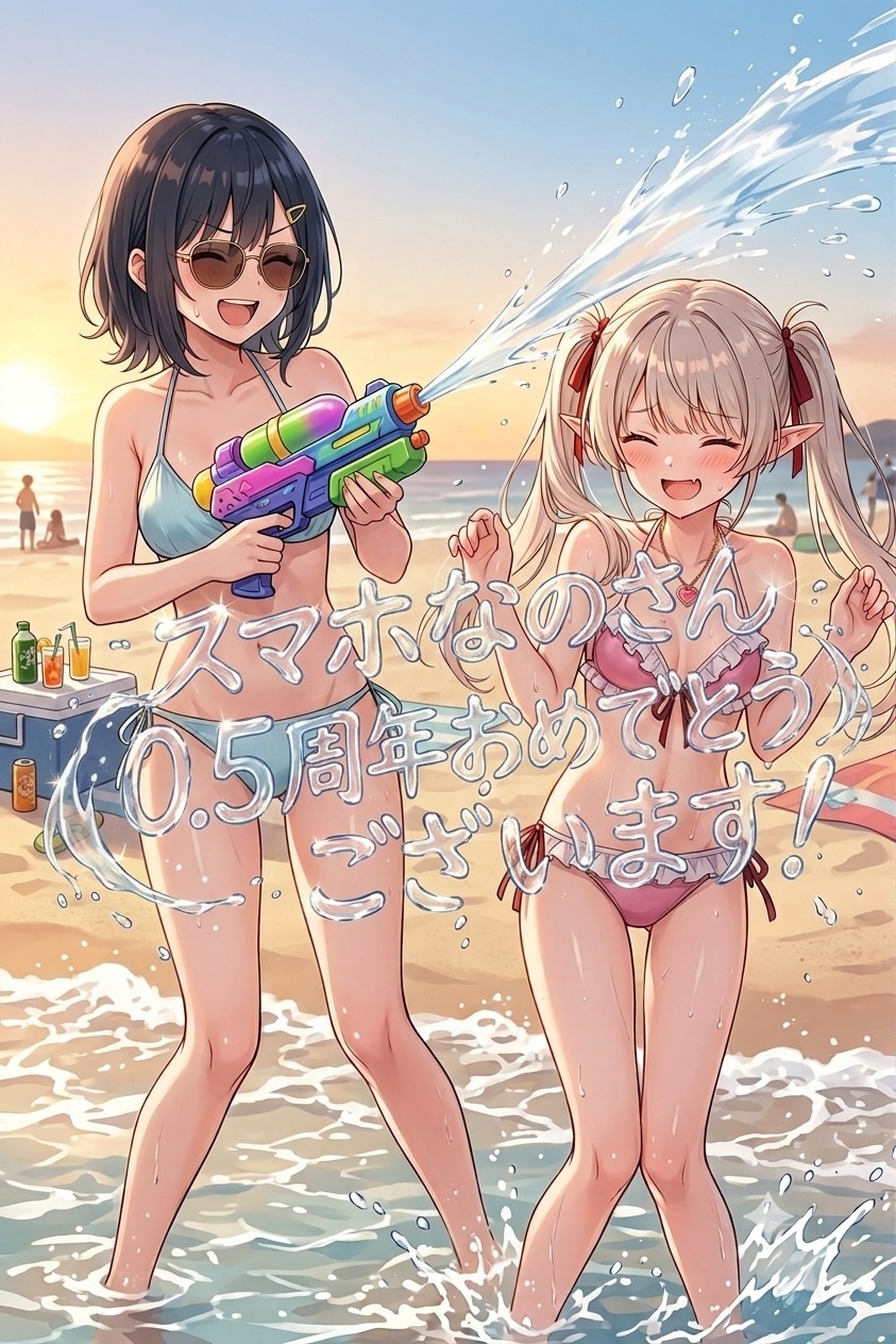 スマホなのさん0.5周年おめでとうございます！