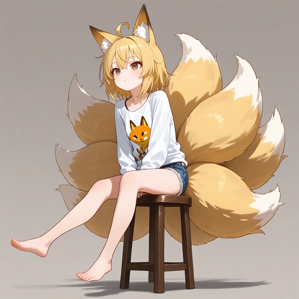 スツールと狐っ娘