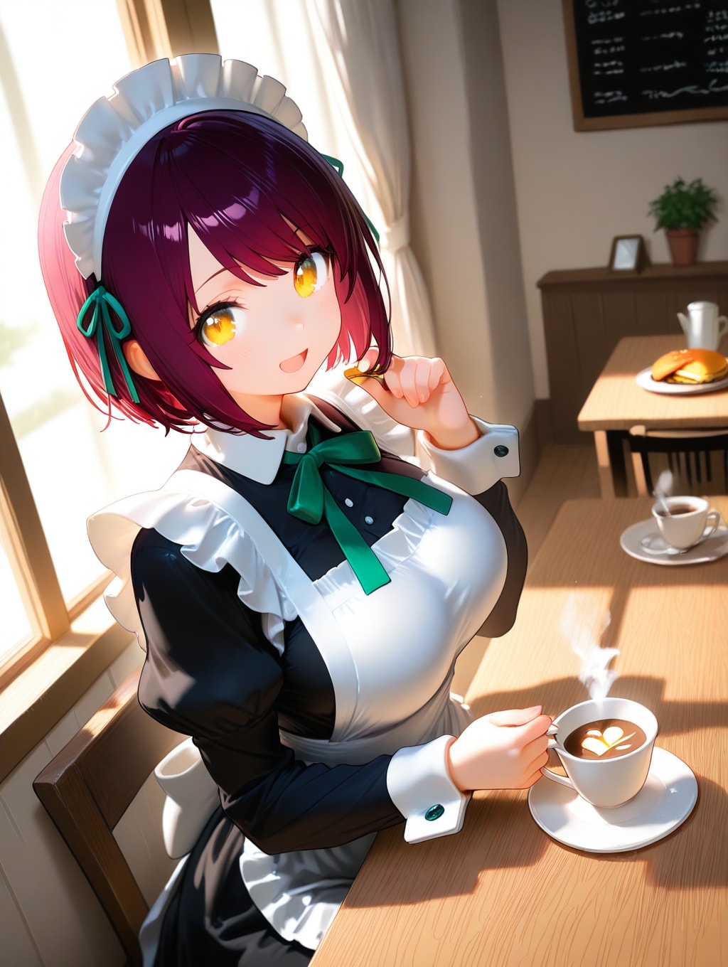 おはようございます（挨拶メイドの芽衣ちゃん）