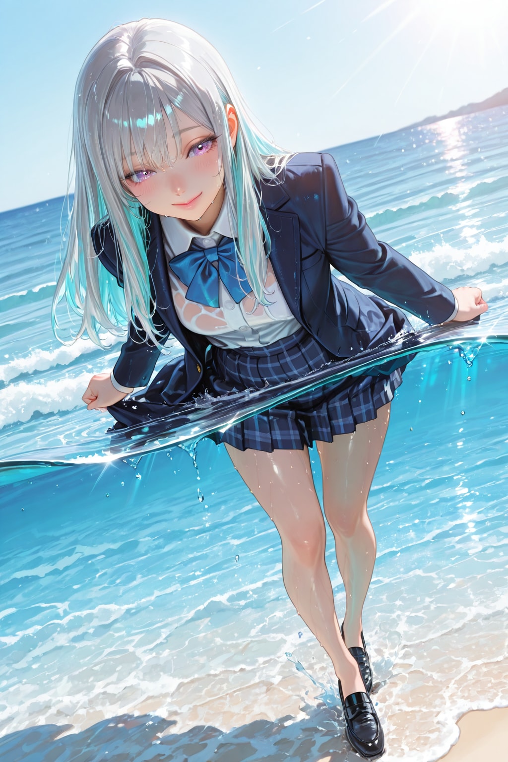 波との戯れ