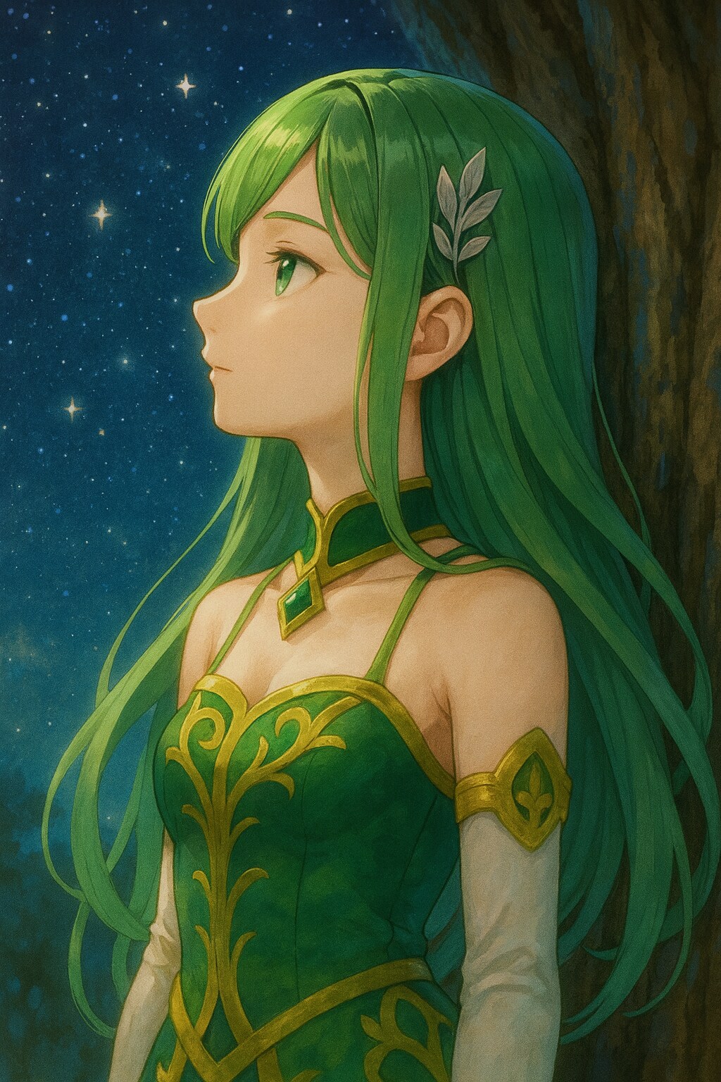 聖なる樹のもとからの祈り | の人気AIイラスト・グラビア