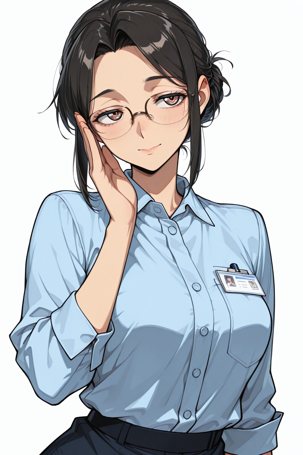 眼鏡の女性 39歳