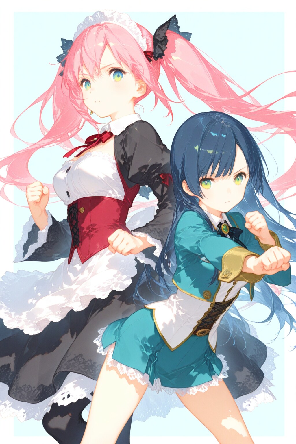 お嬢様とメイド。