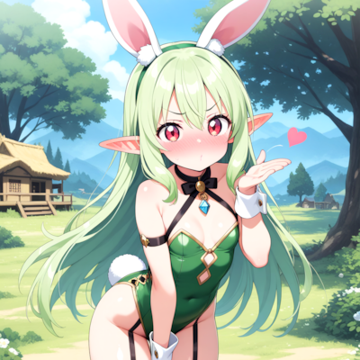 うちのエルフにバニーをやらせてみた!!