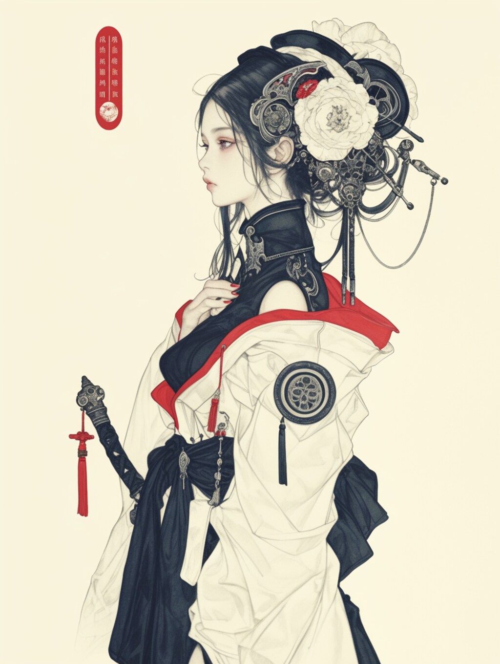 steampunk oiran style