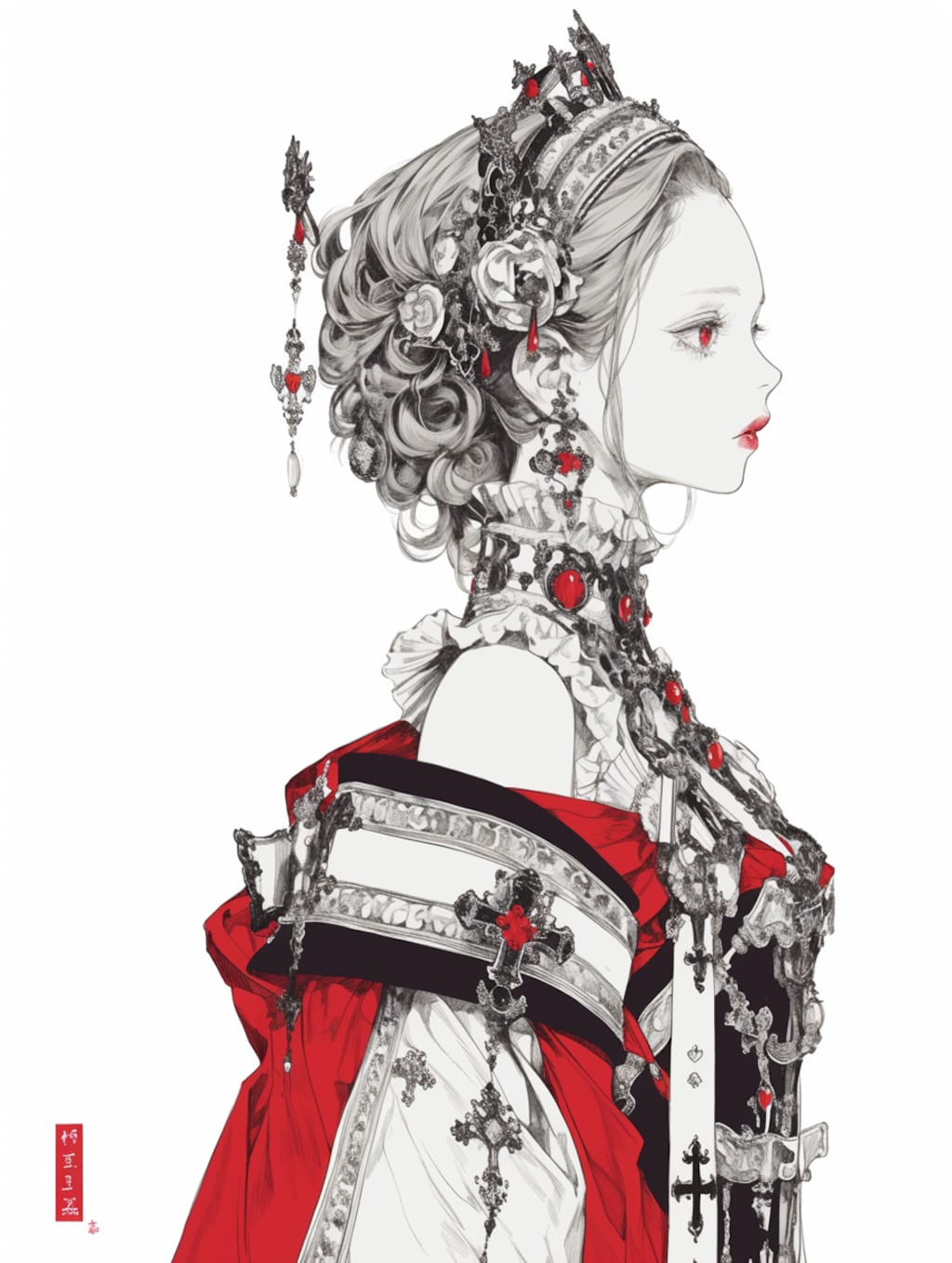 steampunk oiran style