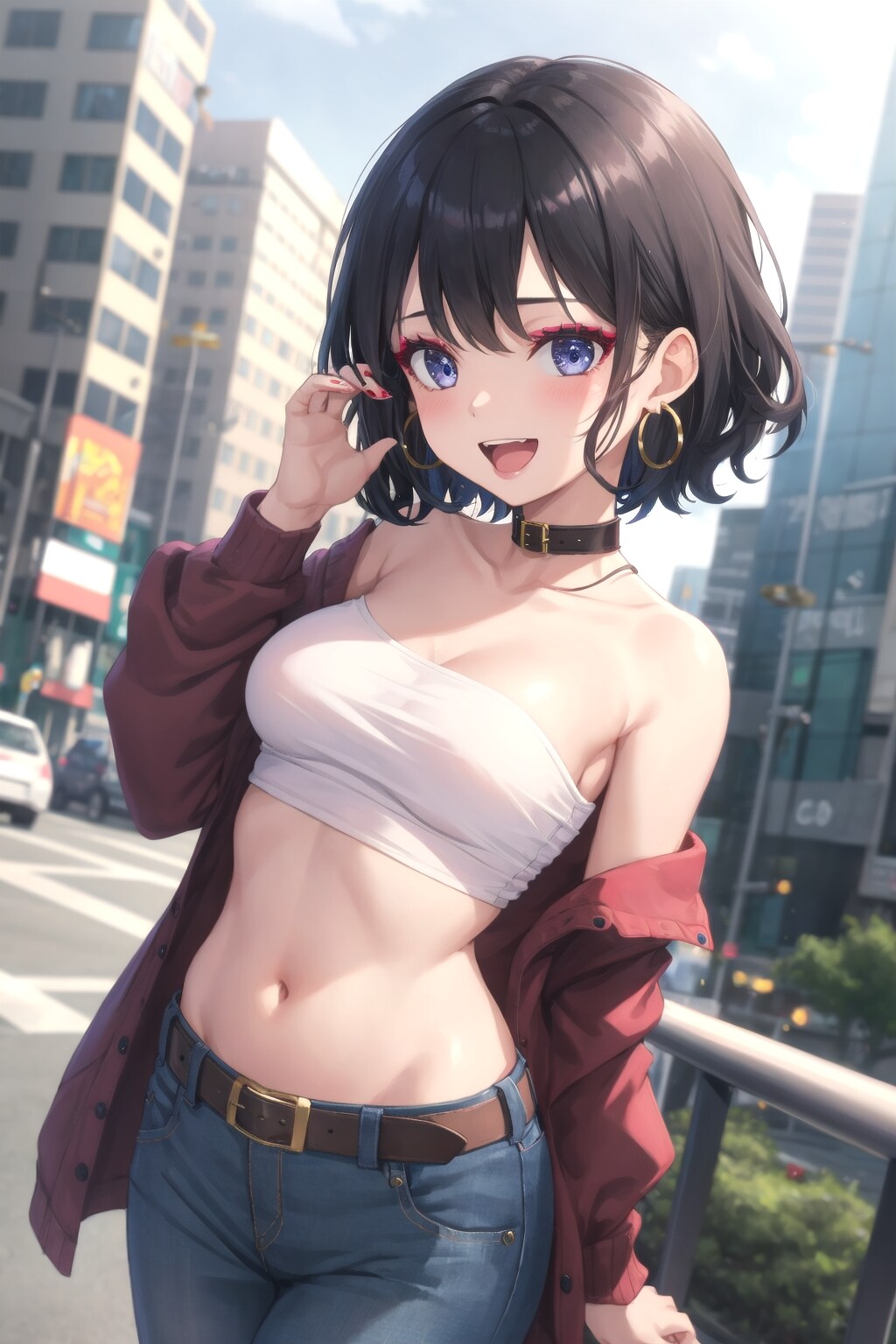 デコルテがセクシーなお姉さん