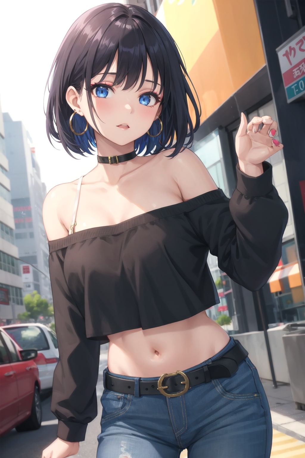デコルテがセクシーなお姉さん