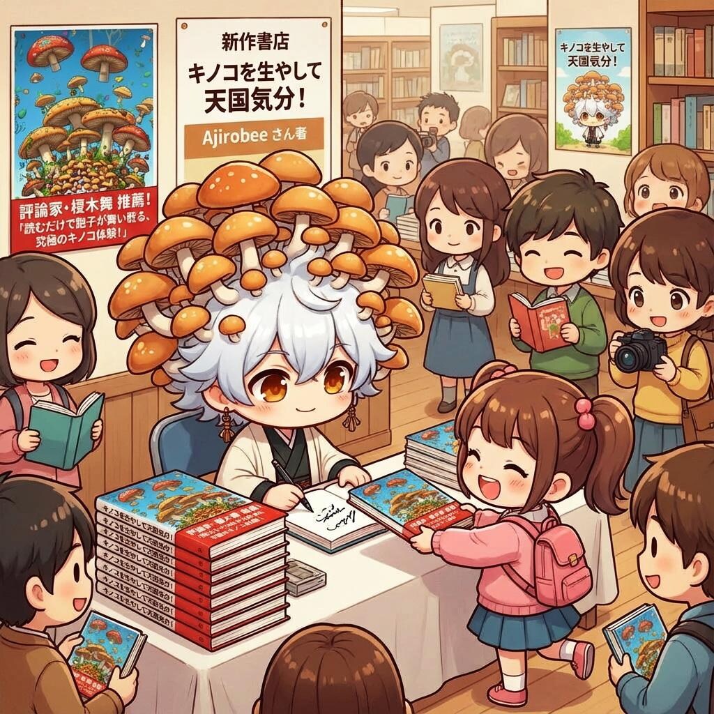 キノコを生やして天国気分