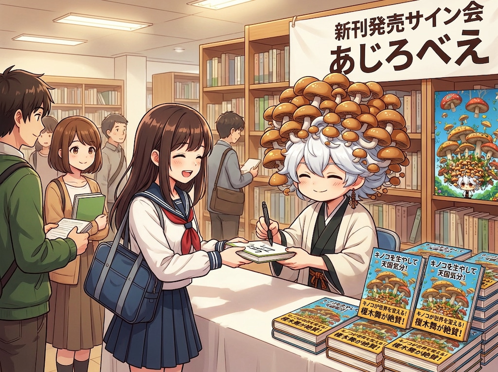 キノコを生やして天国気分