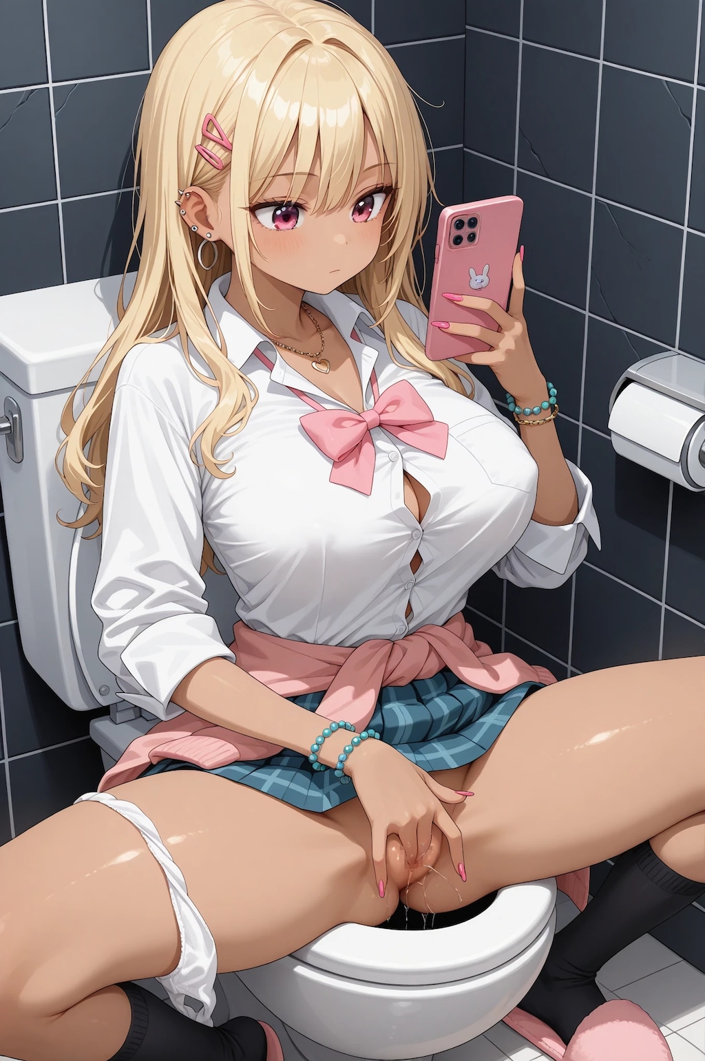 オながらスマホ