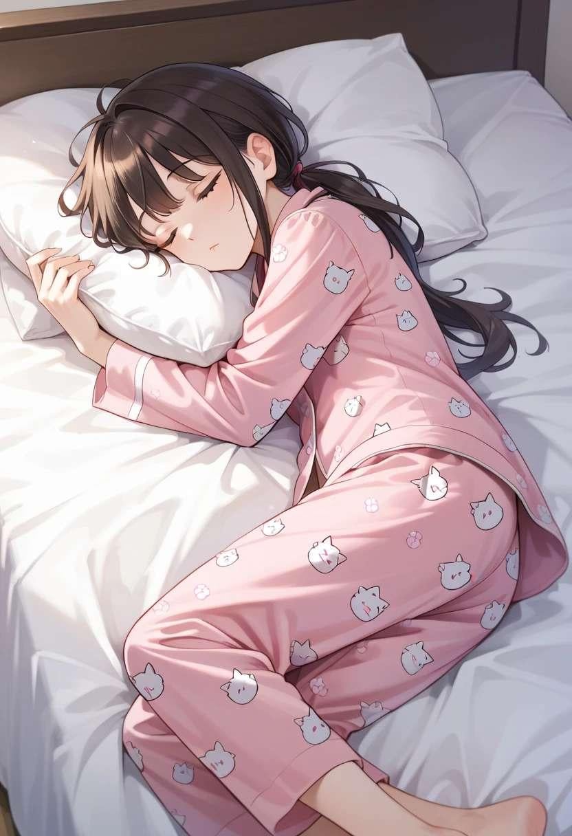 ネコ柄っぽいパジャマ