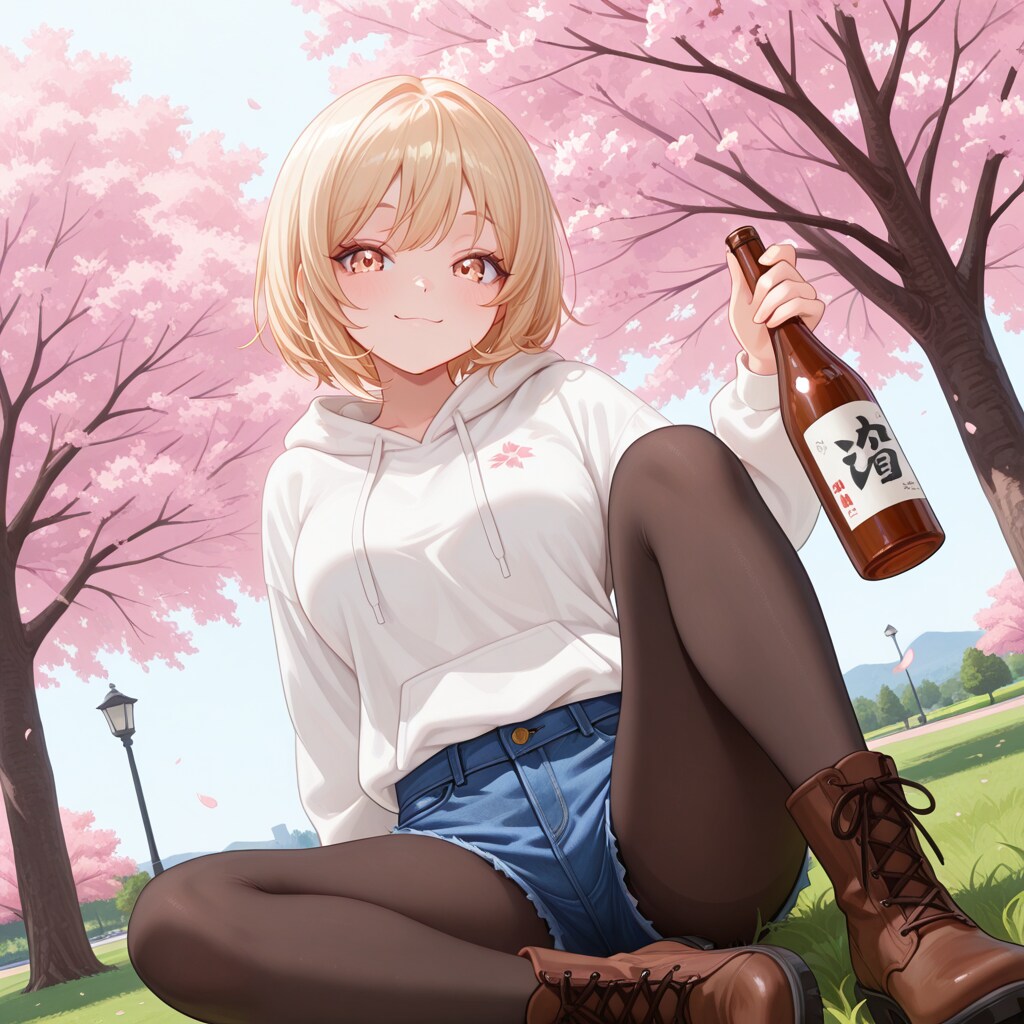 お花見で酒盛り（元ネタ？） | の人気AIイラスト・グラビア