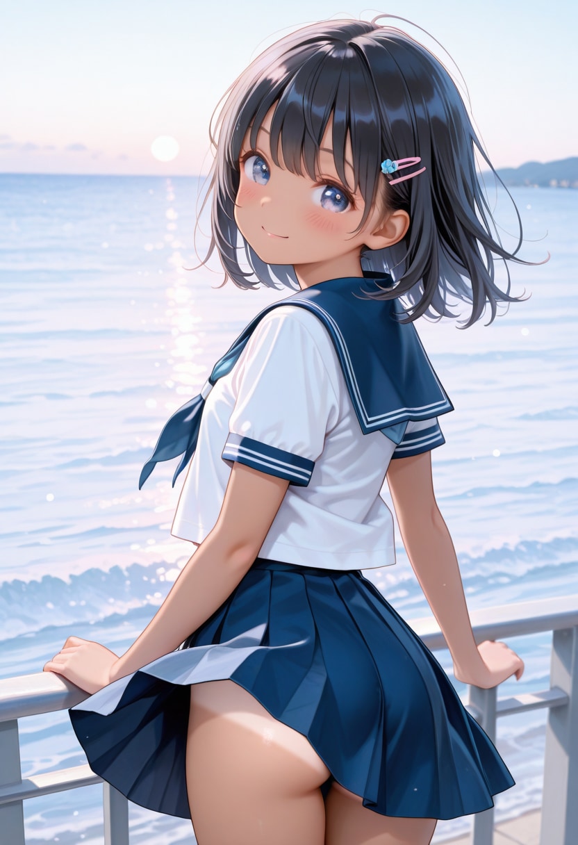 黒髪の美少女(R-15)(408)