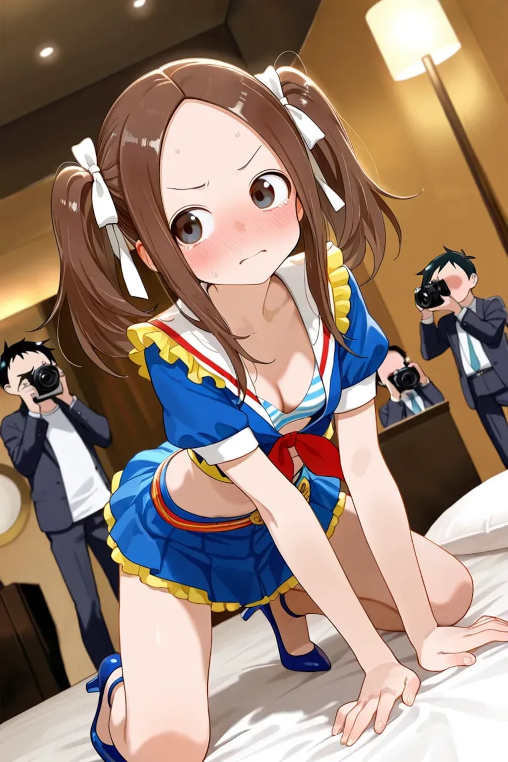 アイドルコスでおもちゃにされる高木さん