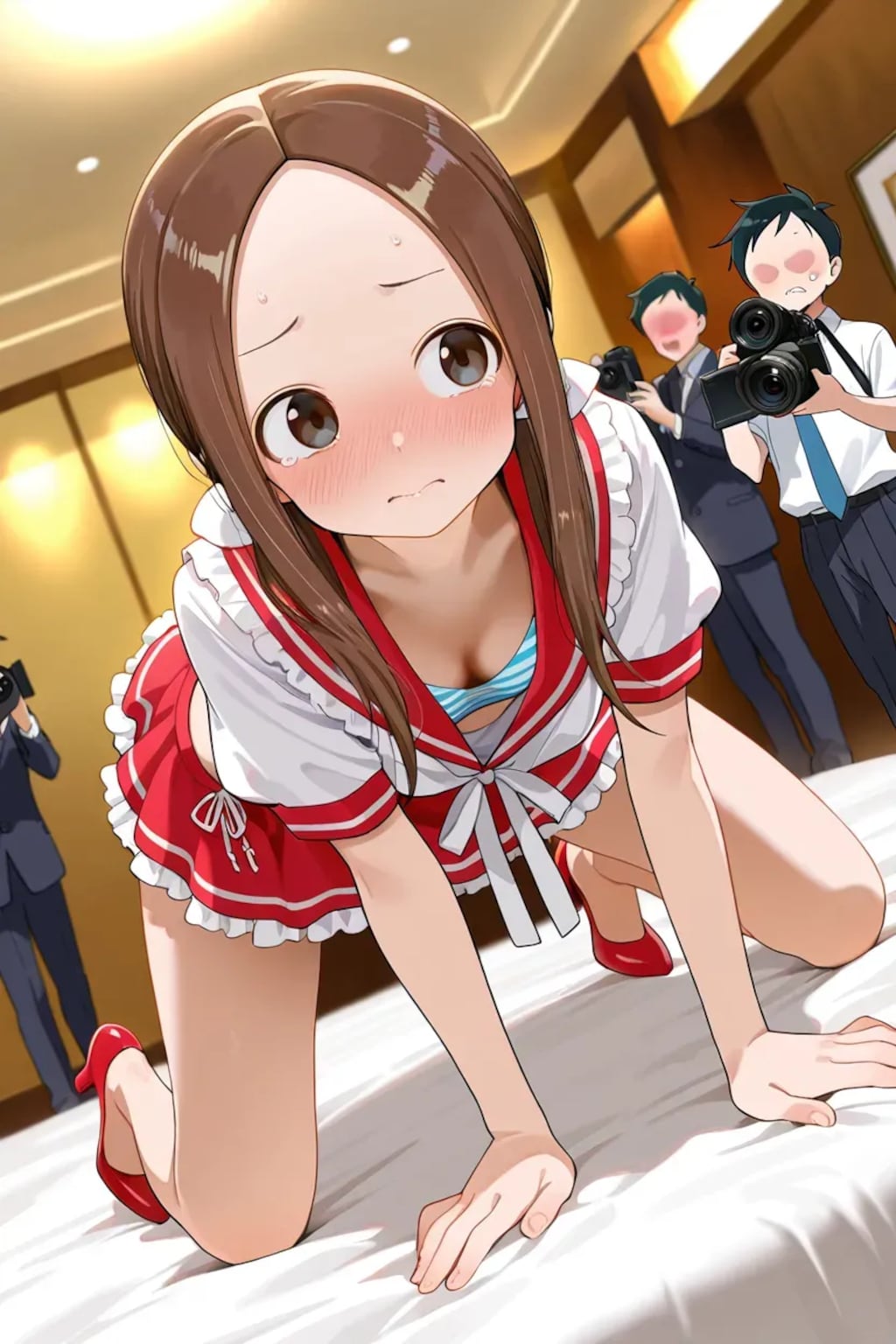 アイドルコスでおもちゃにされる高木さん