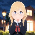 深夜の学校は怖かったと思ったら…… 2枚目