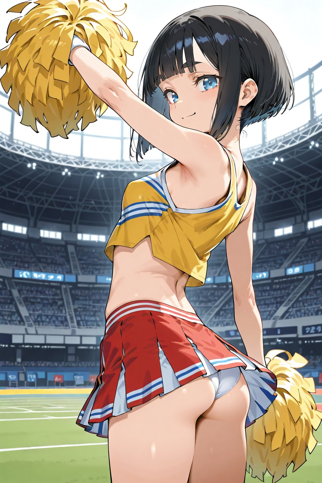 学園・チアガール編、後ろから