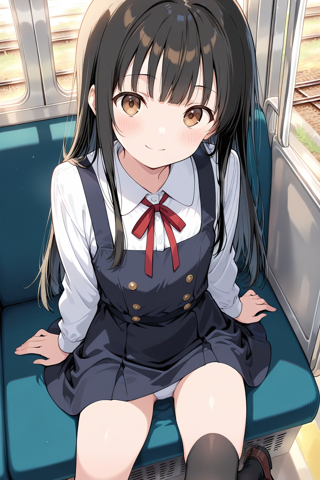 電車で見せてくれる子