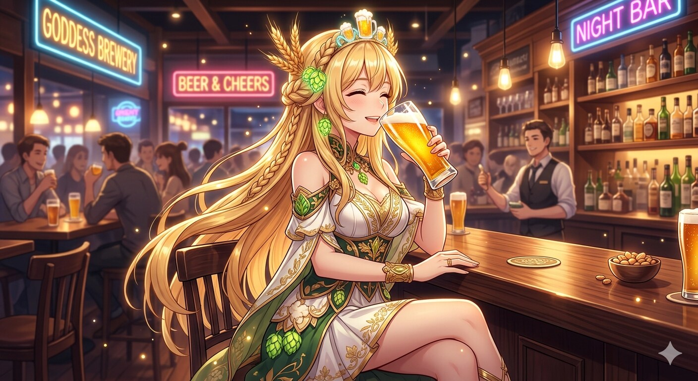 生ビールの守護女神様