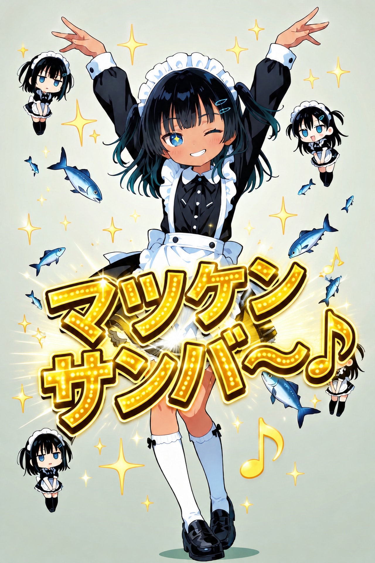 マツケンサンバを踊るこなつちゃん | の人気AIイラスト・グラビア