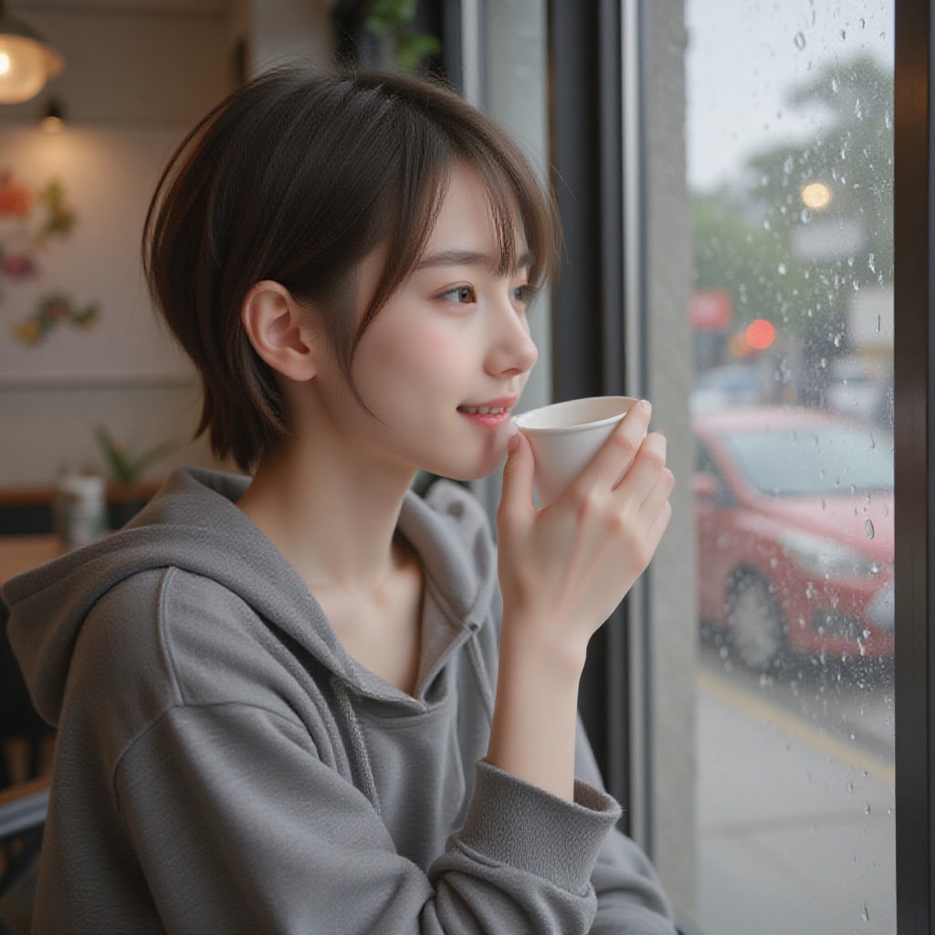 外は雨☔️